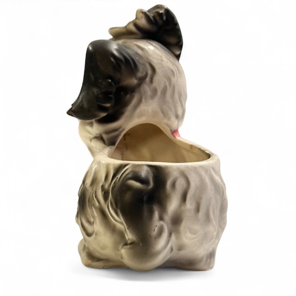 Vintage NAPCO Ceramic Dog Planter Shi Tzu | Mid Century Japan - Picture 5 of 6